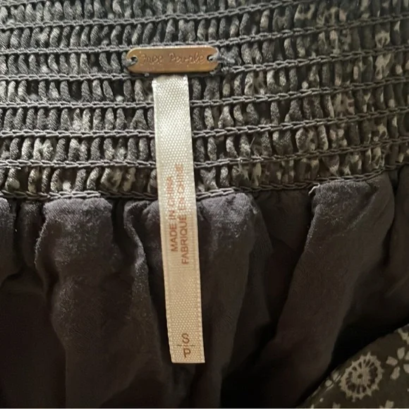 Free People Gray and Yellow Floral Maxi Skirt S M - Picture 9 of 9